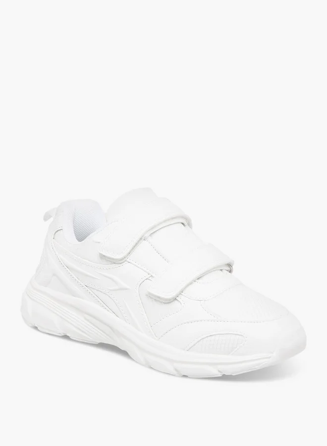 داش Panelled School Shoes with Hook and Loop Closure