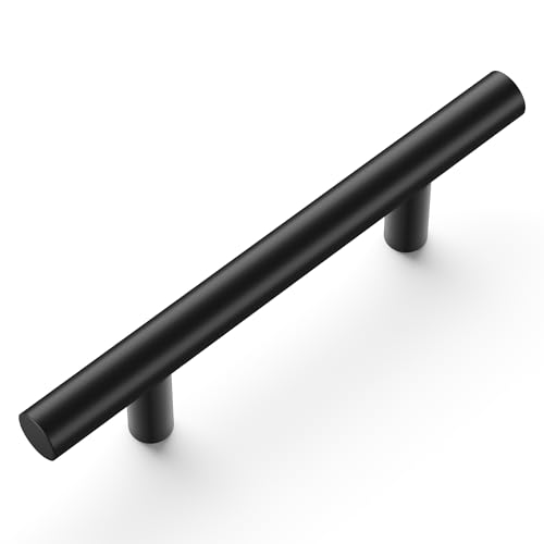 Hickory Hardware 10 Pack Kitchen Cabinet Handles, Drawer Pulls for Doors & Dresser Drawers, Hardware for Bathroom, 3 Inch Hole Center, Matte Black, Heritage Collection - Image 2