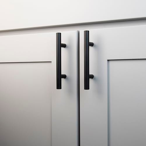 Hickory Hardware 10 Pack Kitchen Cabinet Handles, Drawer Pulls for Doors & Dresser Drawers, Hardware for Bathroom, 3 Inch Hole Center, Matte Black, Heritage Collection - Image 3