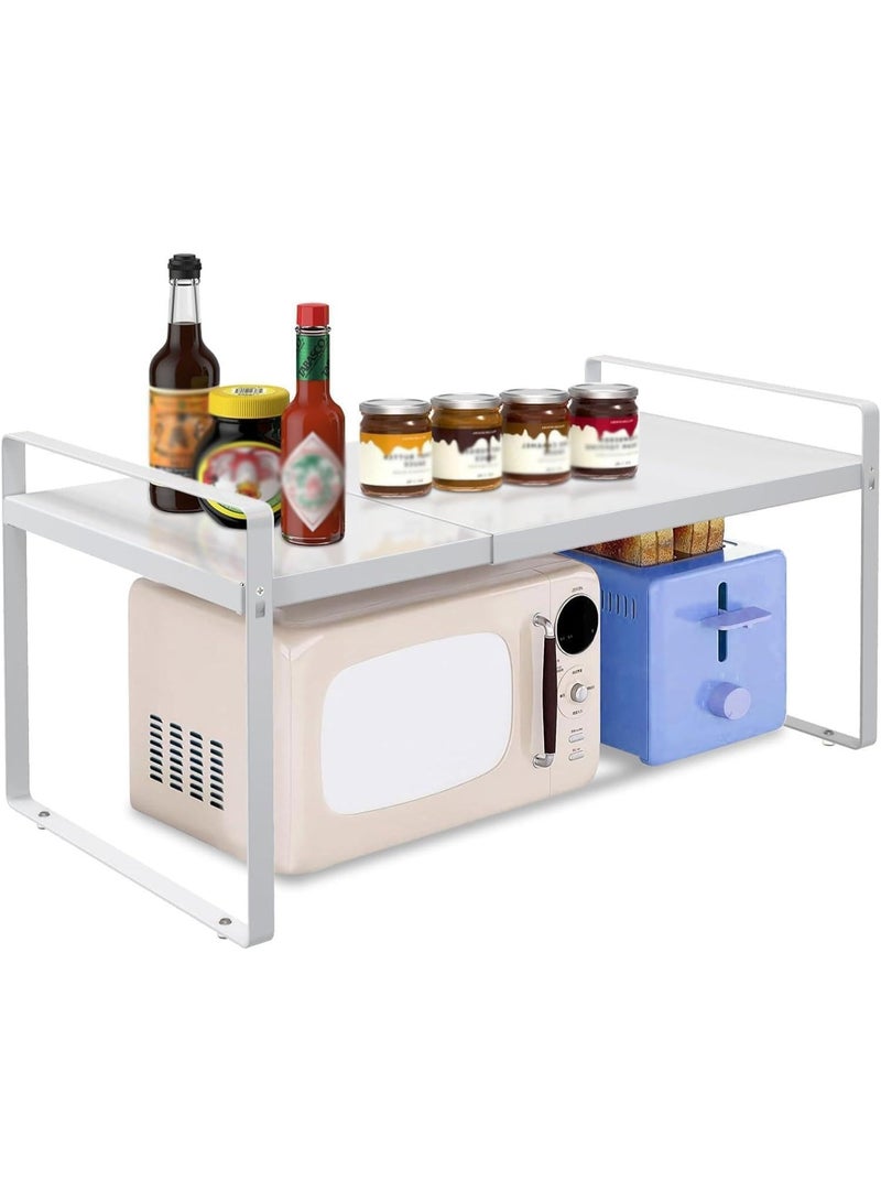 Expandable Metal Kitchen Cabinet Organizer Shelf, Adjustable 14-25 inch - Image 1