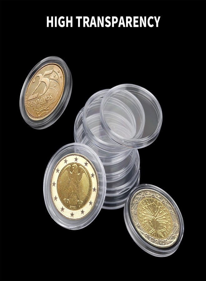 Axigundaone 100 Pieces Silver Eagles Coin Capsules, 40.6mm Coin Capsules with Organizer Box, Clear Silver Dollar Coin Case Holder for Coin Collection - Image 4