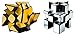 TANCH Mirror Speed Cube Set 2 Pack of 3x3 Mirror Silver Cube and Gold Wheel Cube Twisty Skewb Magic Speedcubing Bundle Puzzle - Image 4