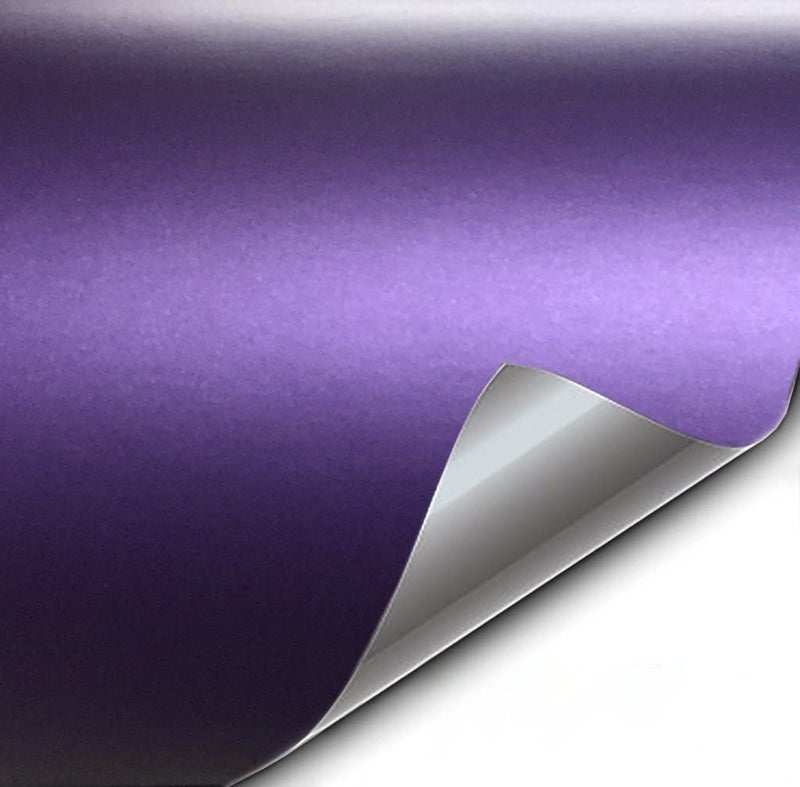VViViD+ Matte Metallic Purple (Ghost) Vinyl Wrap Roll (10ft x 5ft)