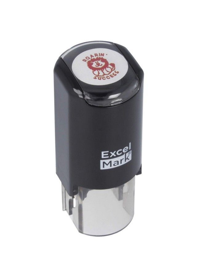 ExcelMark Round Teacher Stamp Roarin' Success Red Ink  - Image 2