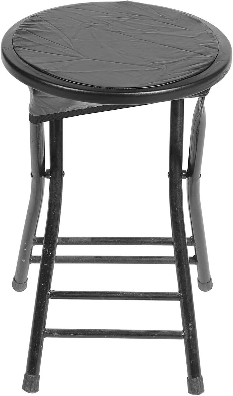 Garneck Waterproof Pu Material Bar Stool Cover Round Stretchable Chair Protector 28-35cm Elastic Seat Slipcover for Dining Counter Stools - Image 1