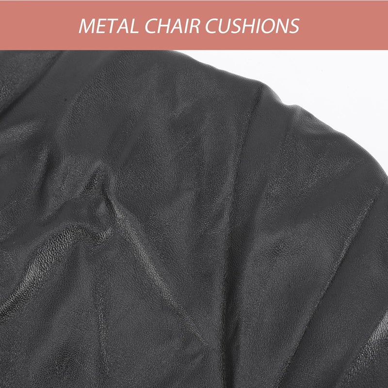 Garneck Waterproof Pu Material Bar Stool Cover Round Stretchable Chair Protector 28-35cm Elastic Seat Slipcover for Dining Counter Stools - Image 5