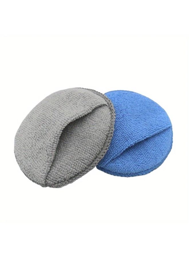 5pcs Grey Car Wax Polishing Pads Ultra Fine Fiber Pocket Sponges For Washing Cars - Image 5