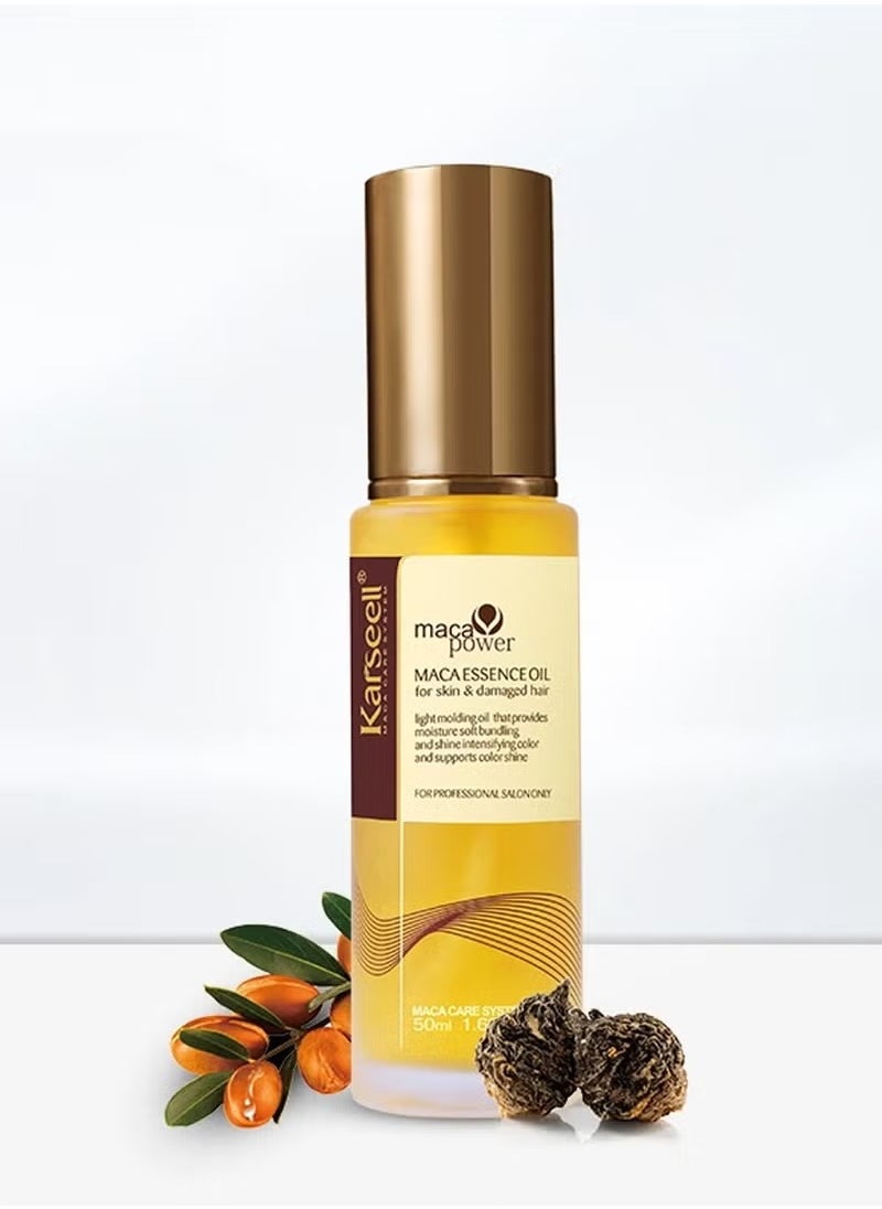 Karseell - Moroccan Argan Oil for Hair Healing Cold Pressed Weightless Argan Oil Hair Serum for Dry Damaged Hair 50ml - Image 1