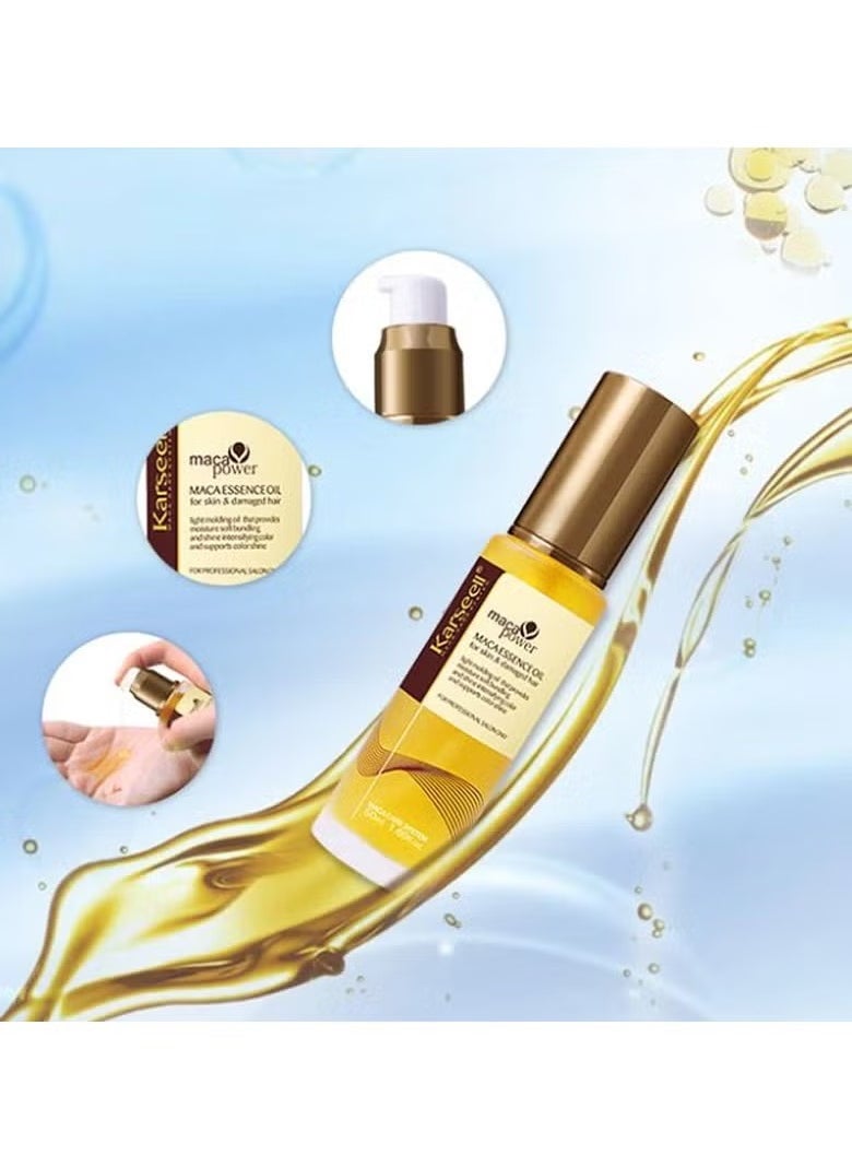 Karseell - Moroccan Argan Oil for Hair Healing Cold Pressed Weightless Argan Oil Hair Serum for Dry Damaged Hair 50ml - Image 1