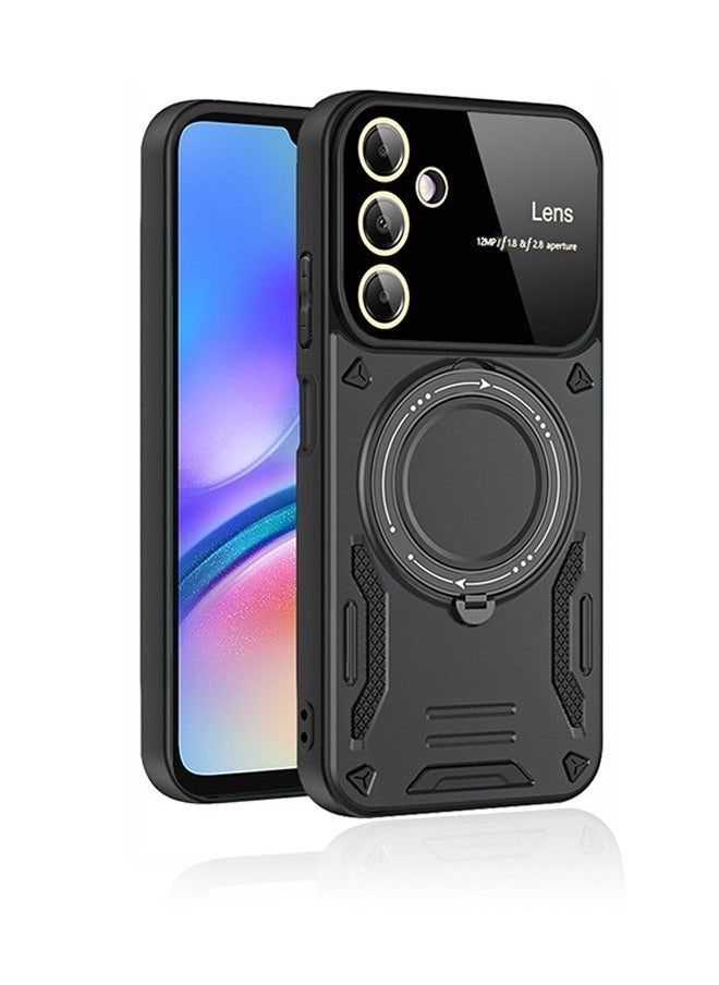 Samsung Galaxy A15 5G/4G Case Back Cover with Magnetic Stand 360° Rotate Ring and Camera Len Protector 【Grade Drop Protection】 Anti-Scratch Shockproof Phone Accessory - Image 1