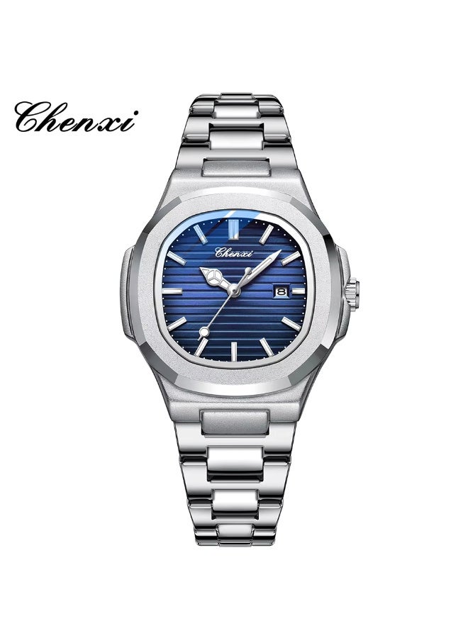 شينيكسي عامة
ساعة زوجية من طراز Chenxi 8222 Dawn ذات سوار فولاذي، مضيئة، مقاومة للماء، عصرية، مخصصة للأعمال، مزودة بتقويم، ساعة كوارتز نسائية - Image 1