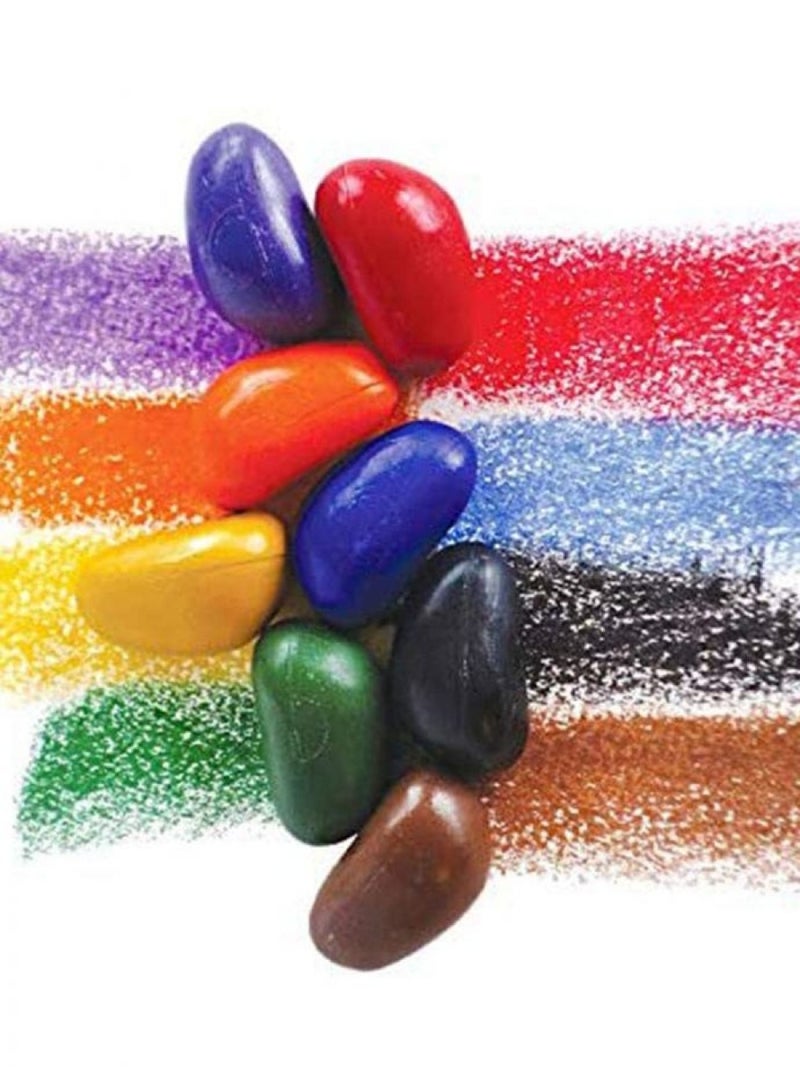 Crayon Rocks أقلام شمعية صخرية فقط في علبة، 32 لون، أقلام ثلاثية القاعدة مصممة لتطوير الكتابة لدى الأطفال والرضع، نشاط ممتع وتعليمي، نشاط إبداعي، 2 من كل لون - 64 قطعة - Image 5