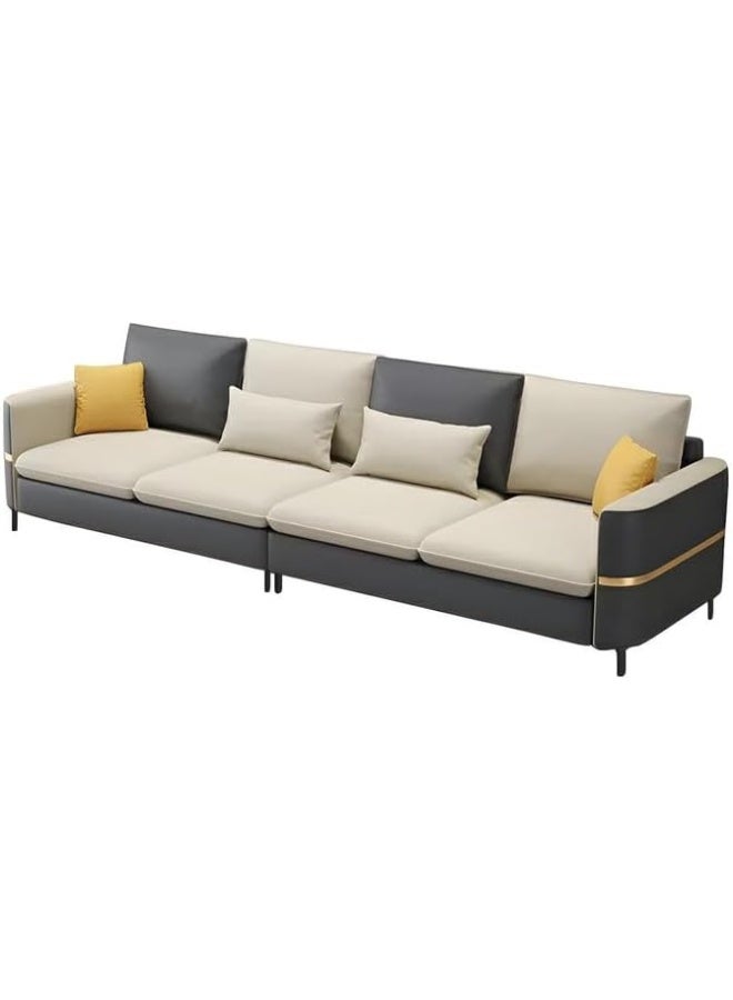 Comfynest Comfynest Modern Tech Cloth Upholstered Solid Wood Frame Sofa with Foam Cushioning 