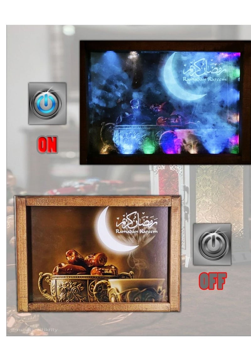 Luminous wooden tray, Ramadan shapes (Figure 11) - Image 4