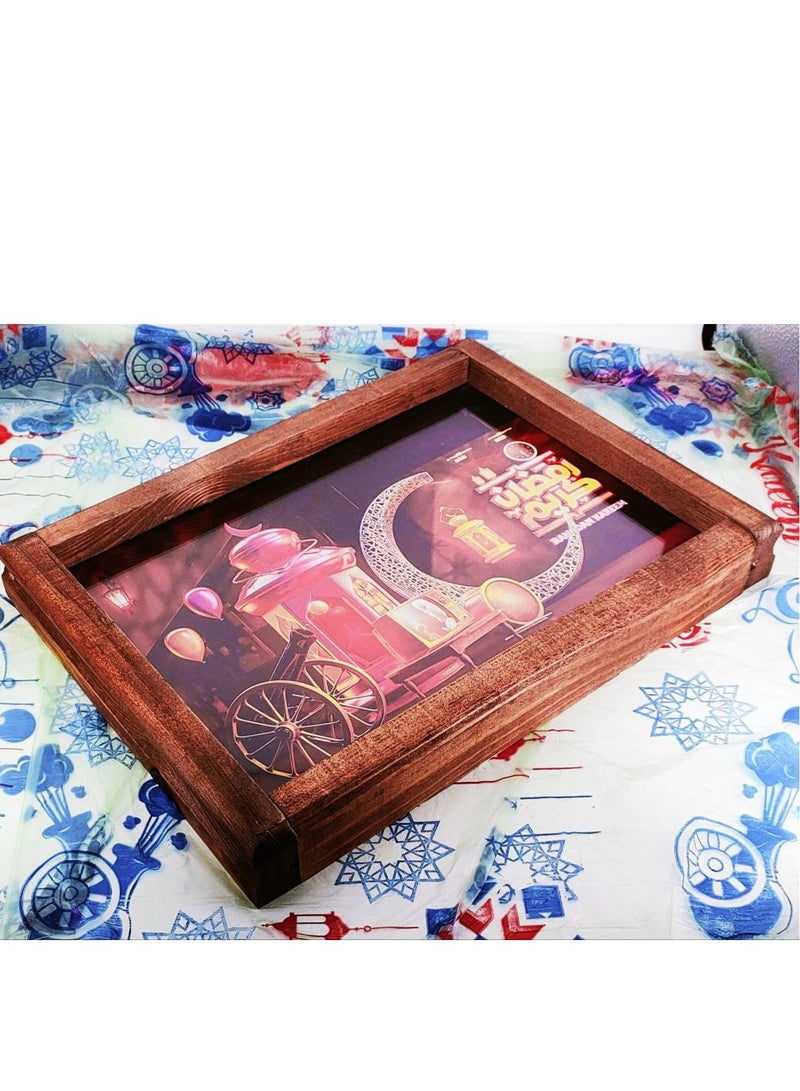 Luminous wooden tray, Ramadan shapes (Figure 11) - Image 1