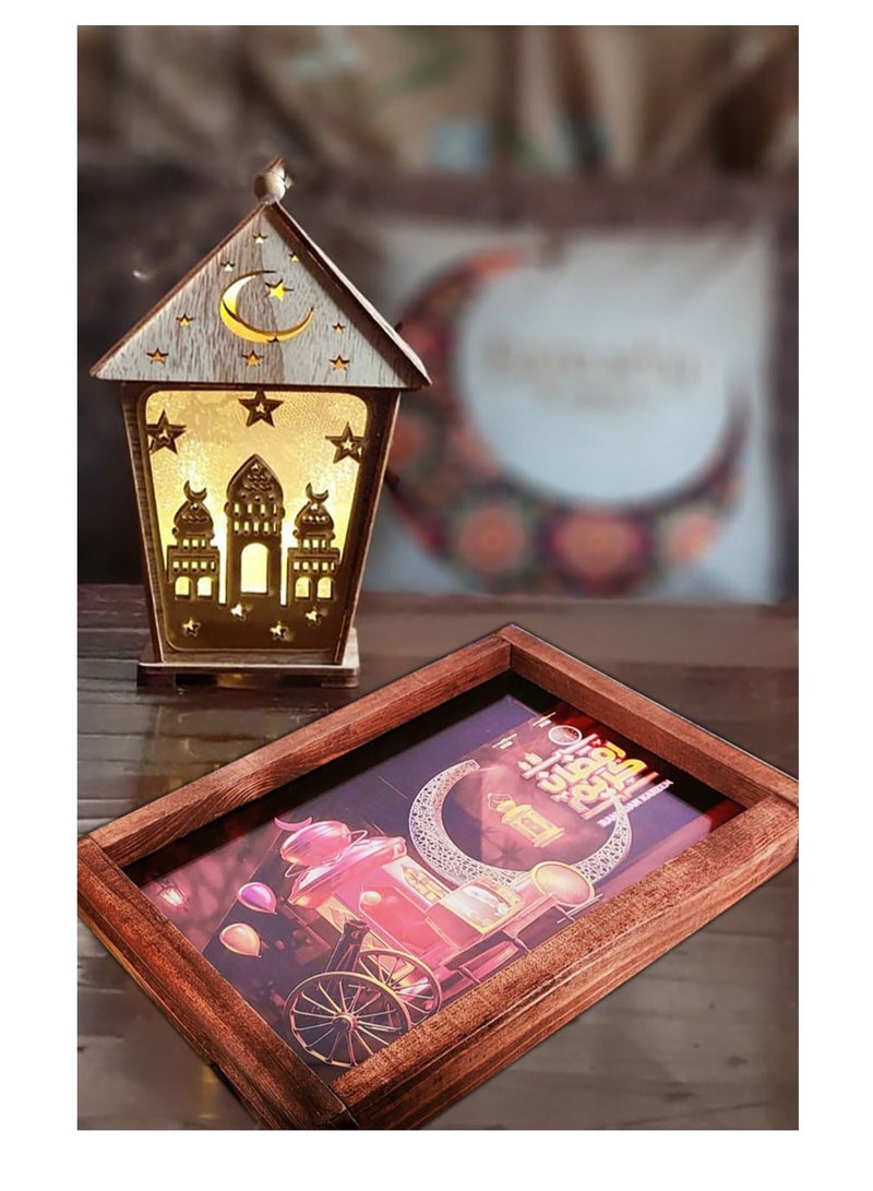 Luminous wooden tray, Ramadan shapes (Figure 11) - Image 3