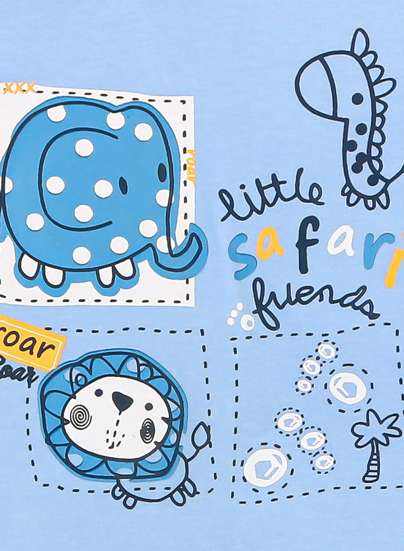 Zercon Summer Pajama Set for Newborn Baby Boys - Summer Set for Newborn Baby Boys - Image 2