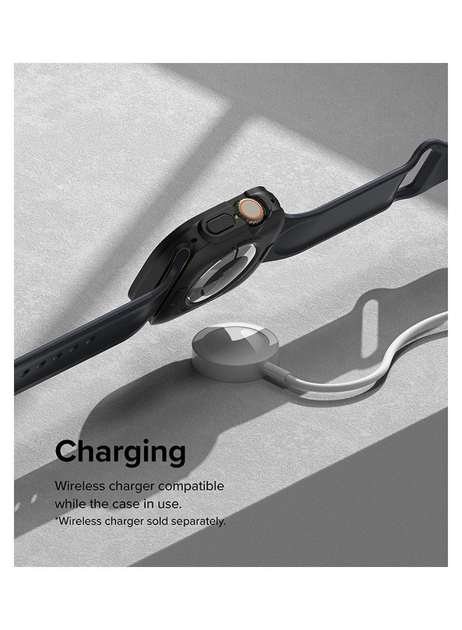 رينجك غطاء Air Sports متوافق مع Apple Watch Ultra 49mm Case for Series 8 ناعم ومرن ومتين من مادة TPU بإطار مرتفع وغطاء زر واقٍ - Image 3