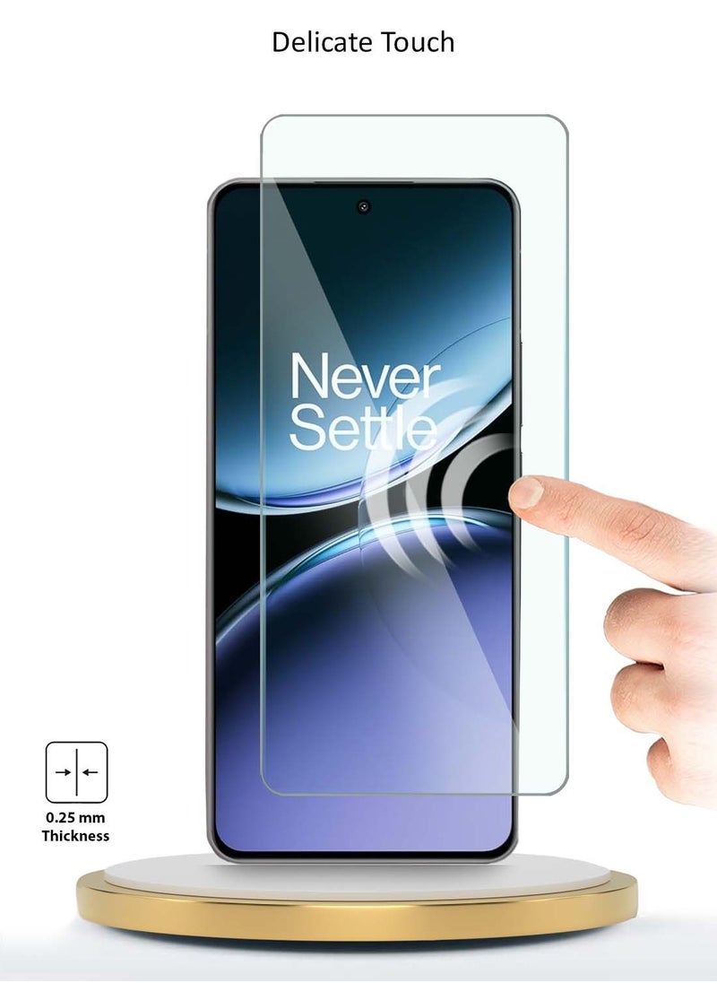 OnePlus Nord 4 5G 2024 WTech Premium Series Curved Edges 9H 2.5D Tempered Glass Screen Protector (MSG9CN) - Clear
