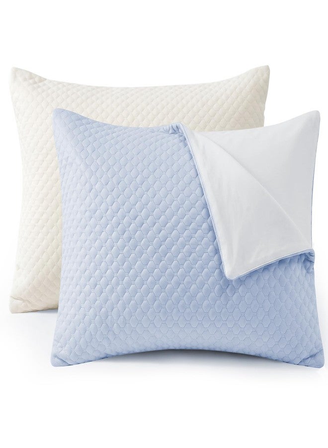 SheSeek Toddler Pillowcase 13x18 Cooling Toddler Pillow Cases 2 Pack Cooling 3D Dots Toddler Pillowcase Zipperless Envelope Closure - Image 1