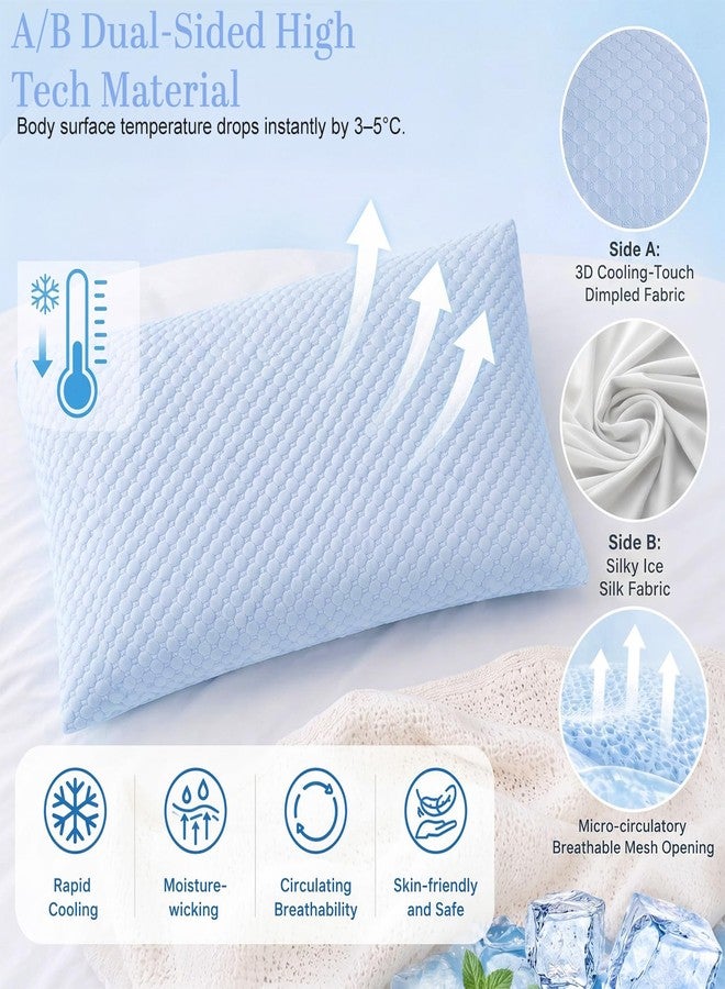 SheSeek Toddler Pillowcase 13x18 Cooling Toddler Pillow Cases 2 Pack Cooling 3D Dots Toddler Pillowcase Zipperless Envelope Closure - Image 3
