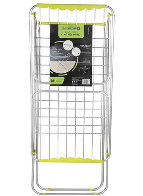 Royalford Aluminium Cloth Dryer, Green