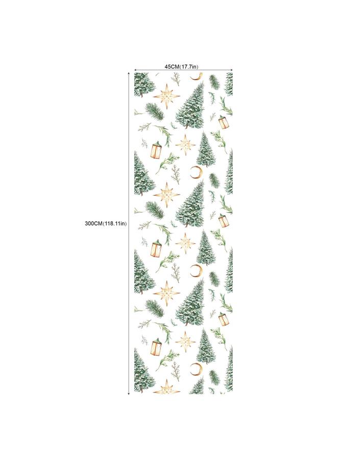 Bluejw Foreign Trade Christmas Self-adhesive Wallpaper Wallpaper Removable Wallpaper Living Room Transformation Wall Stickers CRW001-020 - Image 1