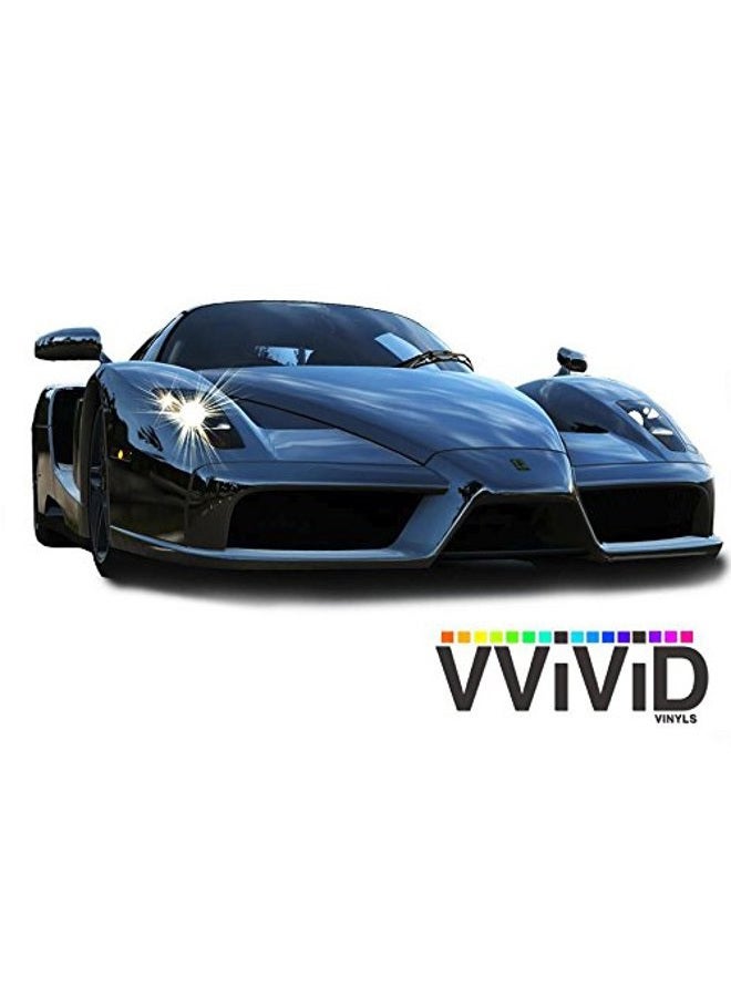 VViViD Black Mirror Chrome Cast Vinyl Wrap Self-Adhesive Film Decal Air-Release Bubble and Air-Free 3MIL-8 (10ft x 5ft) - Image 3