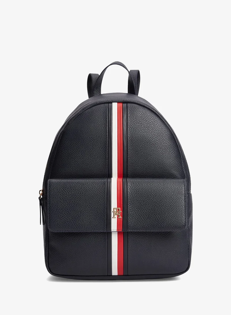 تومي هيلفيغر Essential Corporate Global Stripe Dome Backpack