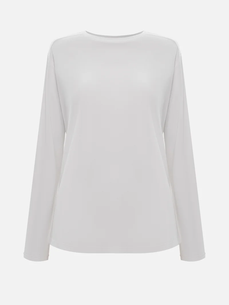 ليتشي بلوزة فضفاضة بأكمام طويلة