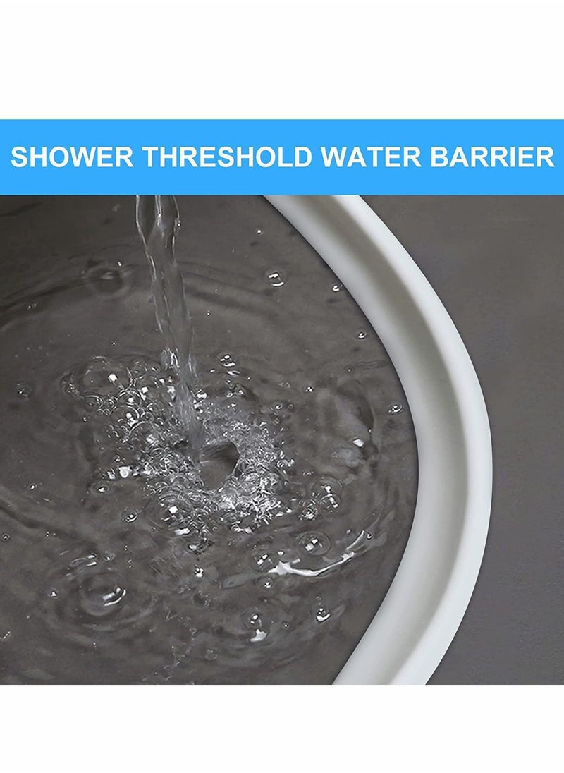 Excefore Collapsible Shower Water Dam Shower Stopper Barrier and Retention System and Keeps Water Inside Threshold Dry and Wet Separation Suitable for Bathroom and Kitchen, 1M  - Image 2