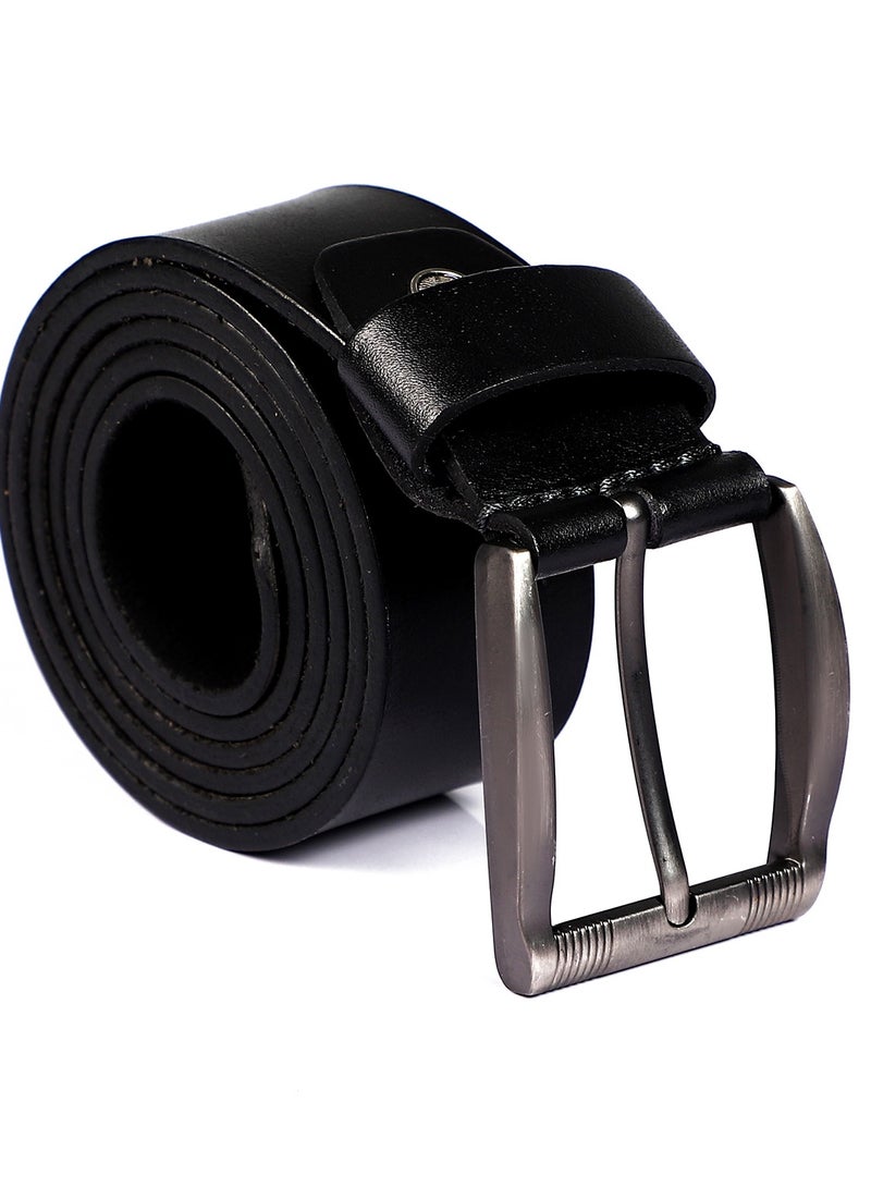 Andora Dressy Classic Textured Length Belt - Black - Image 1