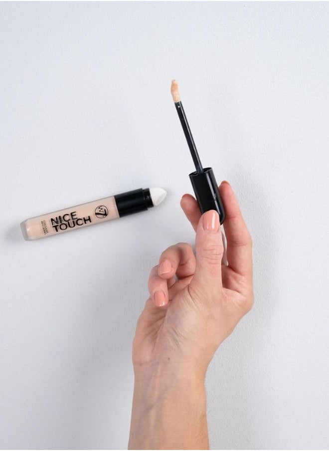 W7 Cosmetics W7 Nice Touch Concealer - Fair Ivory - Brighten the Eye Area & Conceal Blemishes - Medium Coverage - 2-in-1 Sponge Stick Applicator and Blending Sponge - Vegan Makeup  - Image 4