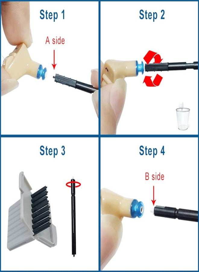Jungle Care Hearing Aid Wax Guard Filters Replacement Cerumen Stop Supply Cleaning Tool Accessories for CIC, ITC, ITE and RIC(RITE or RIE) from Phonak/Resound/Widex/Unitron/MD Hearing/Hearig Assist - Image 3