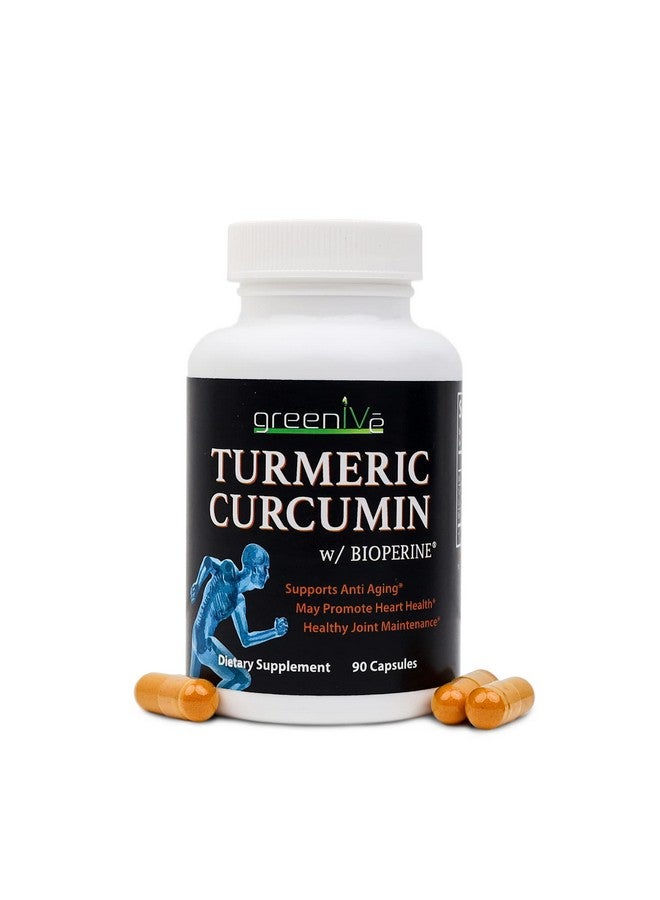 Greenive Turmeric Curcumin With Bioperine 90 Capsules With Curcumin 46X Higher Absorption - Image 1