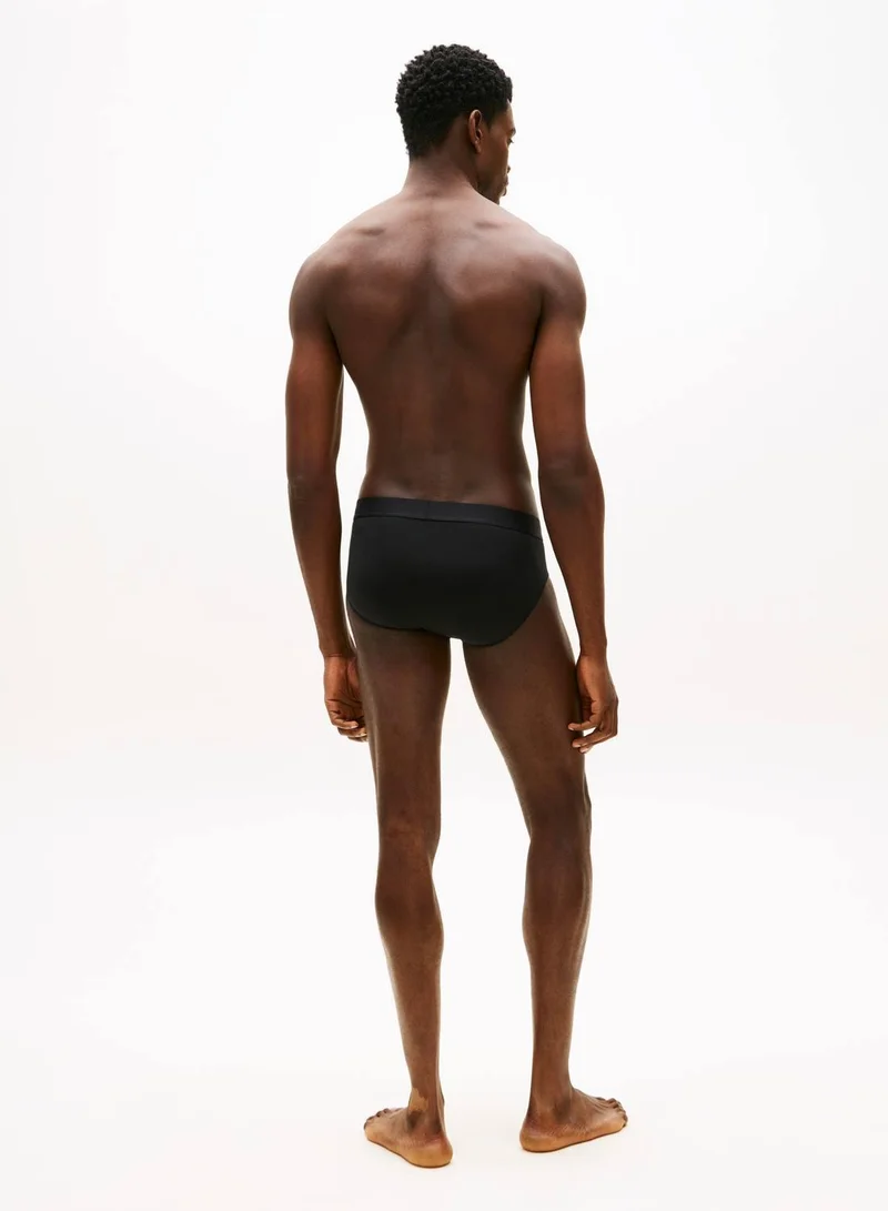 Tommy Hilfiger Black / Black / Black 3 Pack Cotton Stretch Briefs for Men | Best Price UAE