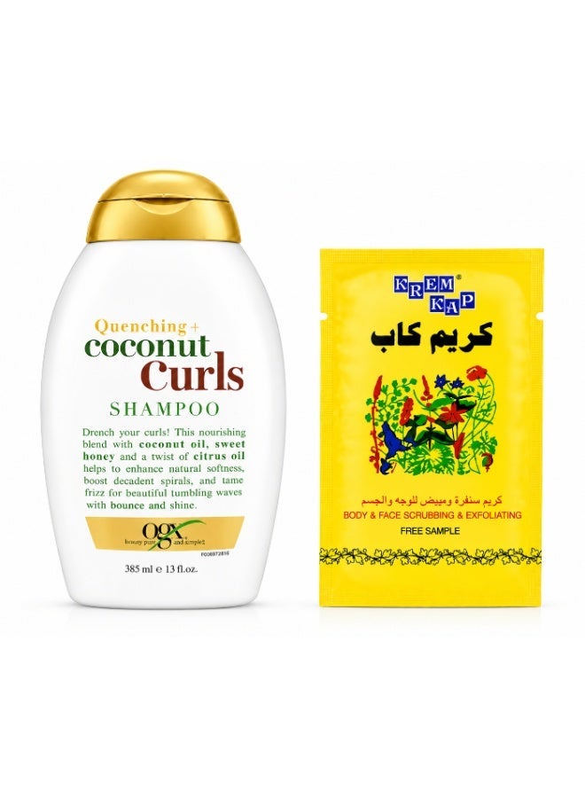 Ogx Coconut Milk Nourishing Shampoo 385 ml + Cream Cap 10 ml sachet as a free gift - Image 2