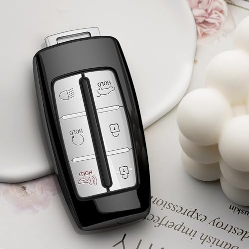 Tengare for Genesis Key Fob Cover 2024 2023 2022 G70 G80 G90 GV60 GV70 GV80 Car Key Case Transparent fits 6 Buttons and 8 Buttons - Image 5
