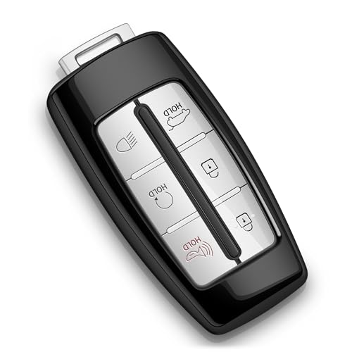Tengare for Genesis Key Fob Cover 2024 2023 2022 G70 G80 G90 GV60 GV70 GV80 Car Key Case Transparent fits 6 Buttons and 8 Buttons - Image 1