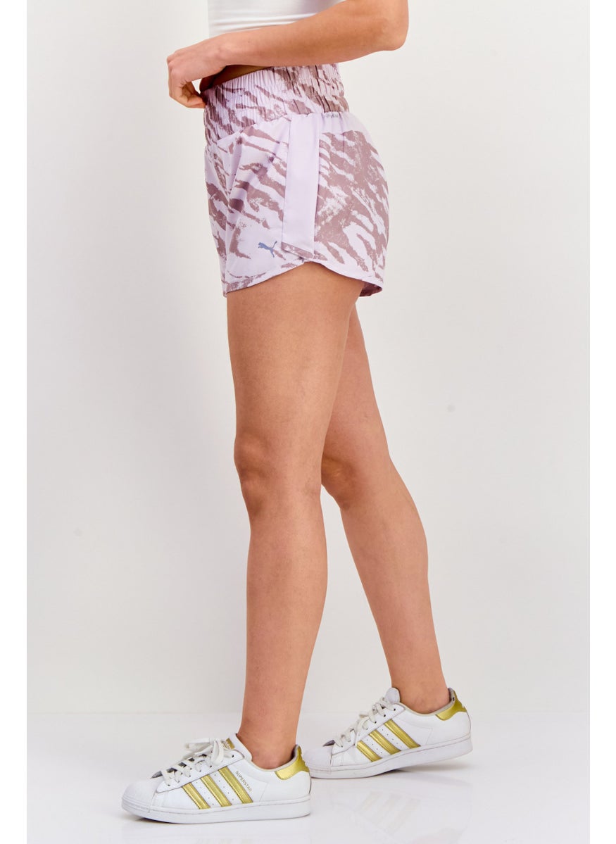 PUMA Women Regular Fit Running Shorts, Lavender  - Image 2