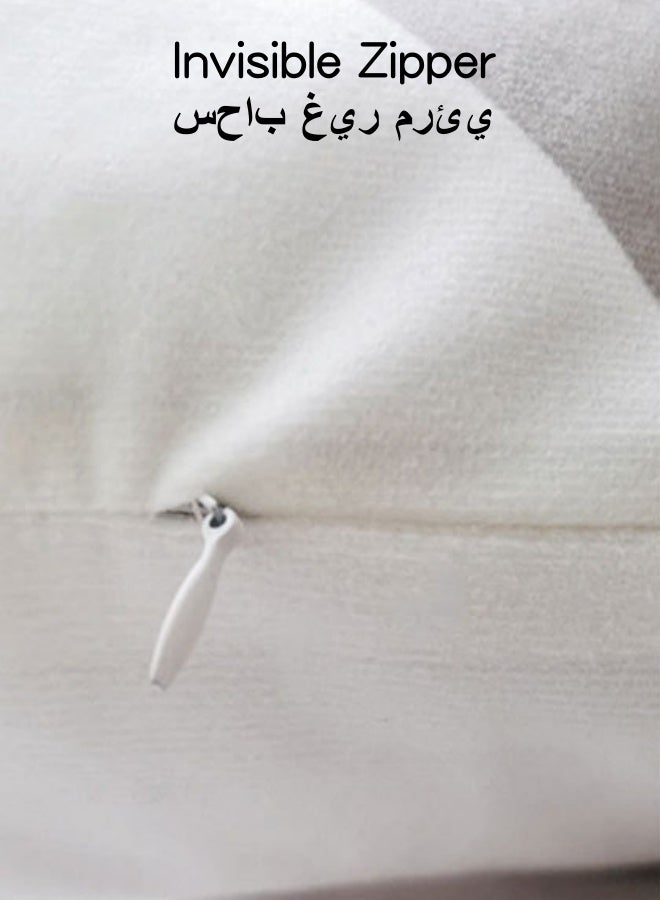 SHABILI 4-piece Set of Abstract Linen Pillow Cases 45x45 cm, Modern Sofa Geometric Decorative Pillow Cases 18x18 Inches, Suitable for Sofas, Cars, Home Living Rooms, Bedrooms and Offices - Image 2