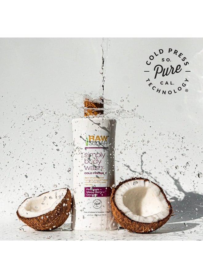 sugar in the raw RAW SUGAR Simply Body Wash, (25 Fl Oz, Pack of 1) Bath Soap, Formulated without Sulfates & Parabens (Pineapple + Maqui Berry + Coconut)  - Image 3