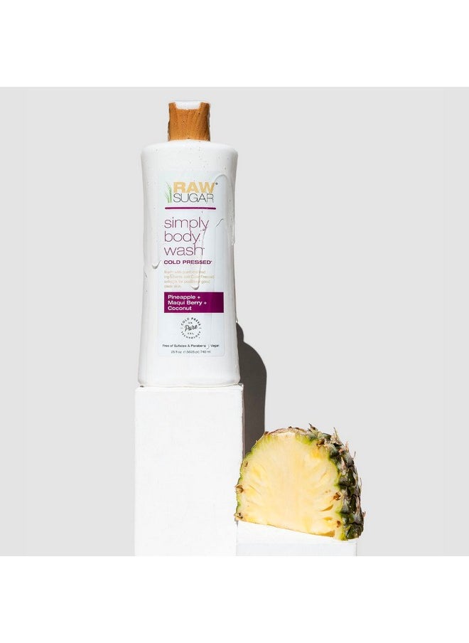 sugar in the raw RAW SUGAR Simply Body Wash, (25 Fl Oz, Pack of 1) Bath Soap, Formulated without Sulfates & Parabens (Pineapple + Maqui Berry + Coconut)  - Image 5