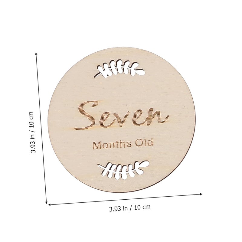 12Pcs Growth Milestone Cards Newborn Commemorative Photography Props for Month Memories Social Media Sharing - Image 3