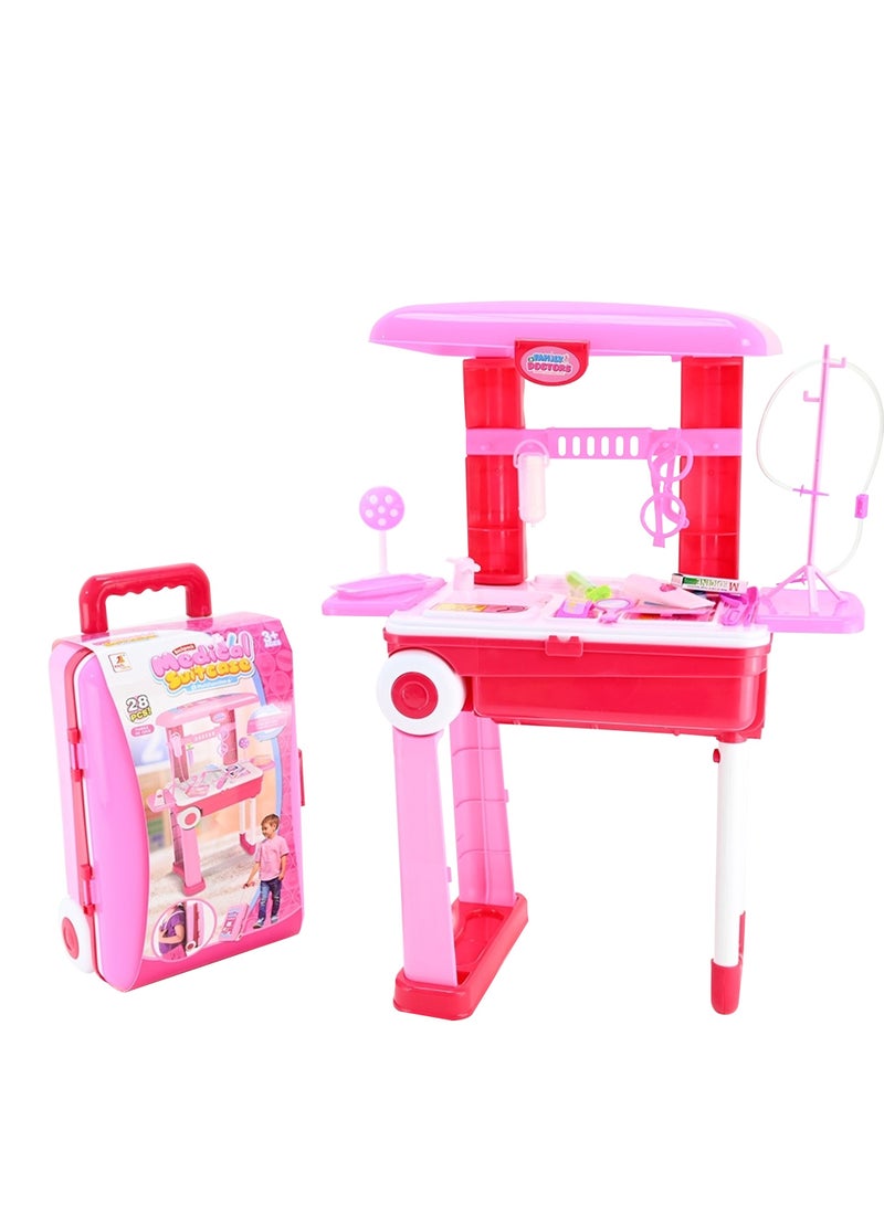 Doctor Kit for Kids 28 Pcs Dentist Kit with Trolley School Bag for Girls & Boys Doctor Kit For Toddlers & Kids Ages 3+  - Image 5