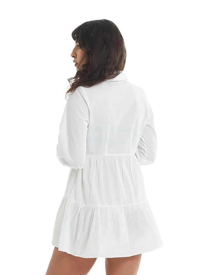 Asharae  Women's Full Sleeve Button Down Dress Cotton Comfortable Material, Casual Fashion Wear, Daily Wear Outfit, Special Occasion Outfit, Trendy & Chic Apparel for Women | Best Price UAE