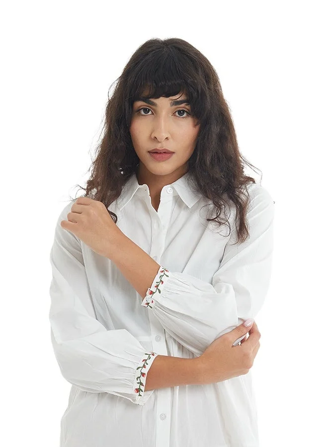 Asharae  Women's Full Sleeve Button Down Dress Cotton Comfortable Material, Casual Fashion Wear, Daily Wear Outfit, Special Occasion Outfit, Trendy & Chic Apparel for Women | Best Price UAE