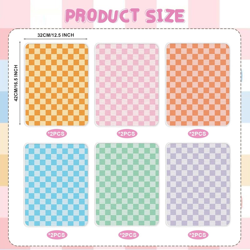 Pnluoce 12Pcs Square Classroom Carpet Cushion,Sitting Floor Seats Back to School Floor Mat with Anti-Slip Particles Suitable for classrooms Schools kindergartens Home Family Learning and Discussion Room - Image 3
