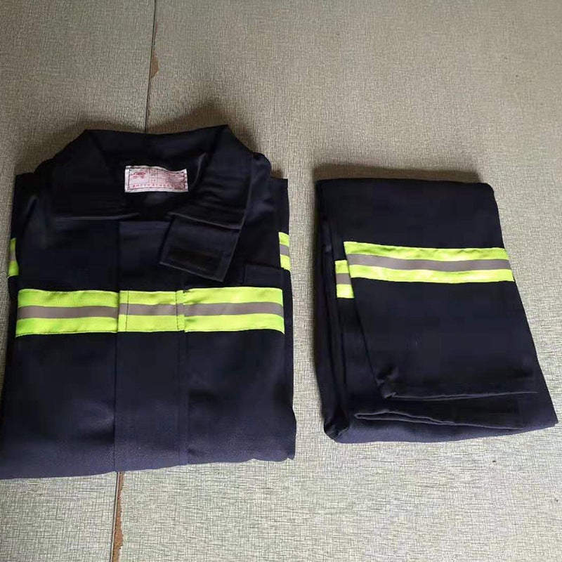 02 fire fighting clothes, single fire clothing, fire drill training clothes, spring and autumn fire clothing L - Image 4