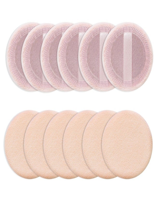 Sibba Beauty Blender Makeup Sponge 12 PCS Fluffy Make Up Foundation Applicator Face Blending Setting Pads Cosmetics Matte Loose Powder Body Paint Wet Dry Application Brushes (pink/skin color) - Image 2